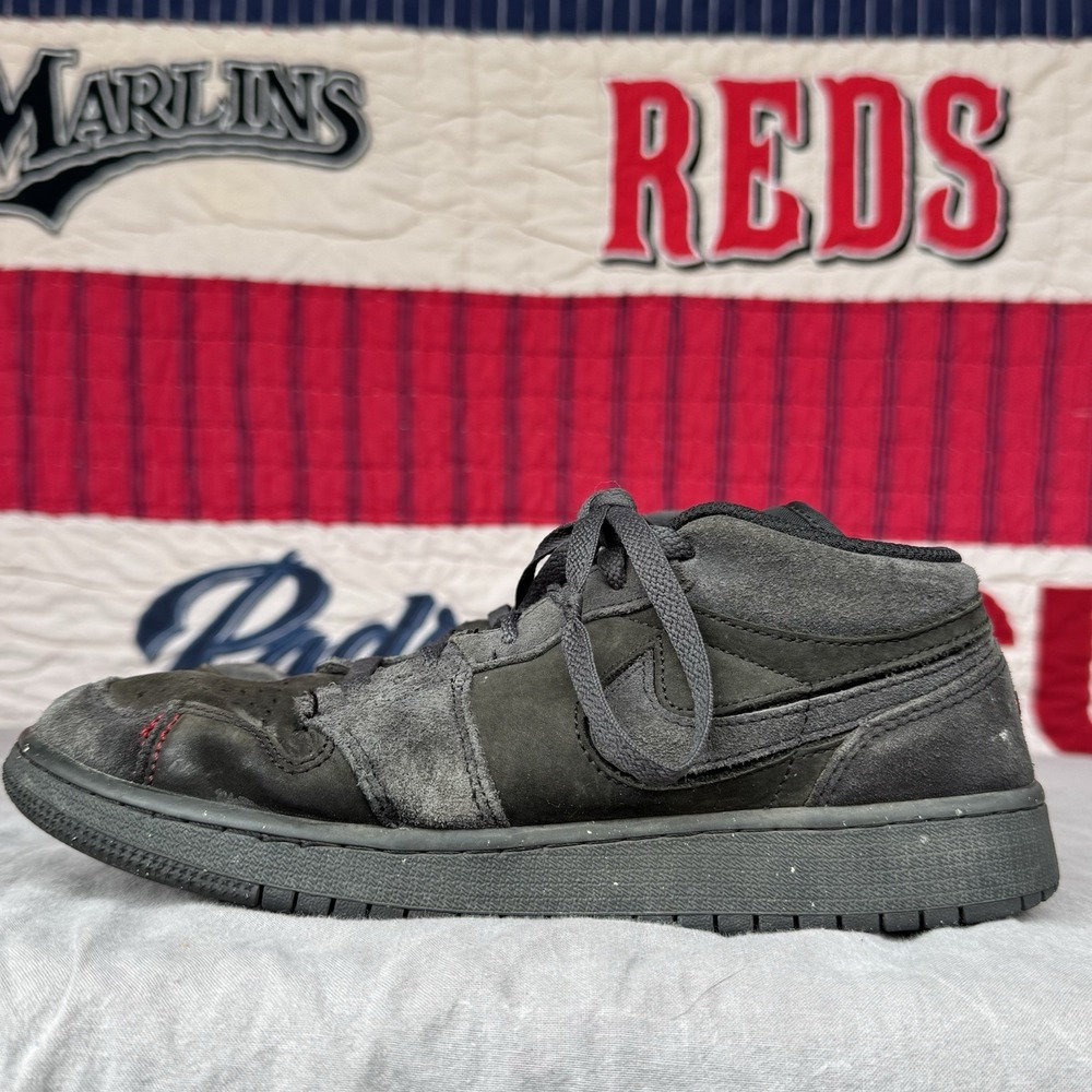 Size 7y -‎ Air Jordan 1 Low SE Craft GS "Dark Smoke Grey" FQ7757 001